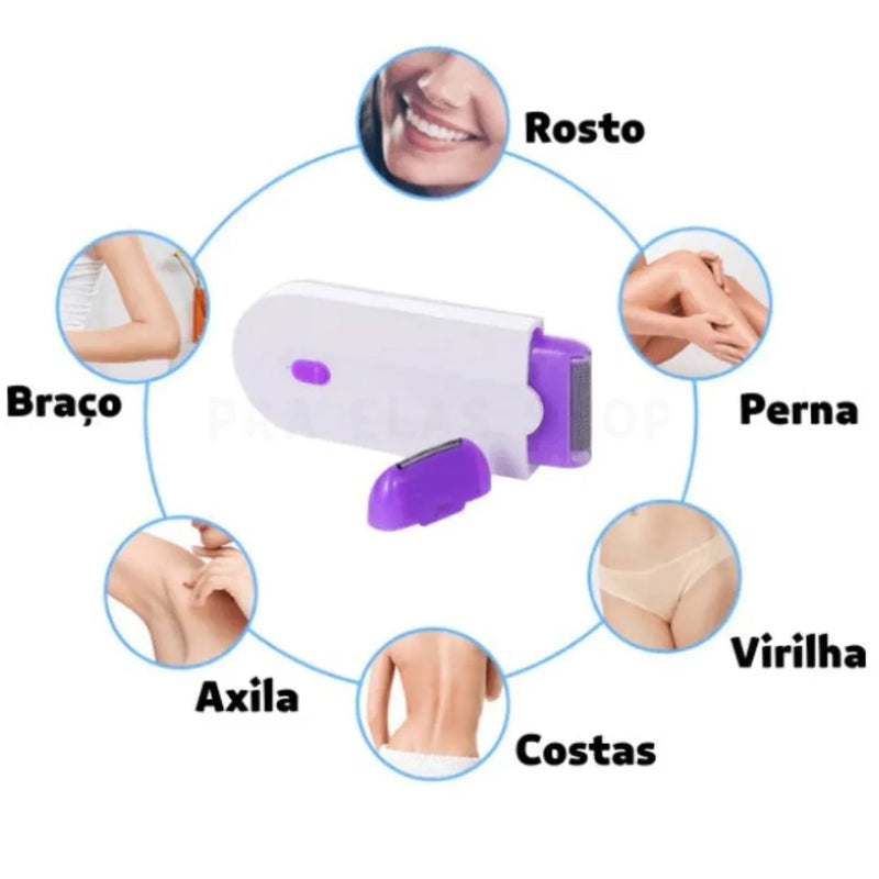 Ultra Slim Depilador Feminino com Led