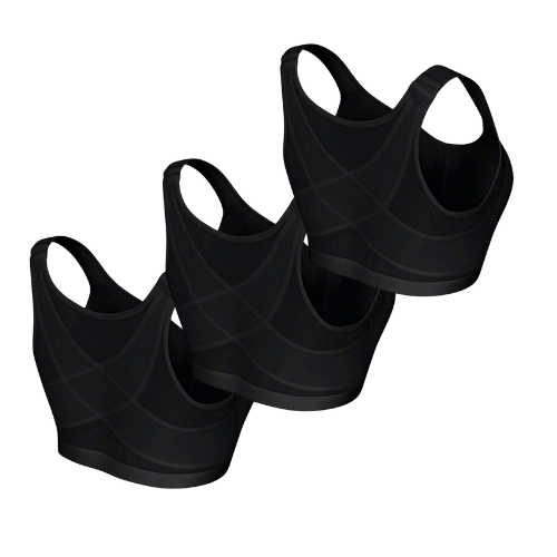 Kit 3 Sutiã MaxSupport com Abertura Frontal FemiFlex