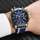 Mens Watches Top Brand Luxury Quartz Watch For Men Waterproof Sport Big