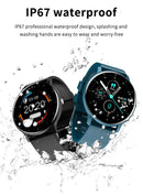 New Smart Watch Men Full Touch Screen Sport Fitness Watch IP67 Waterproof
