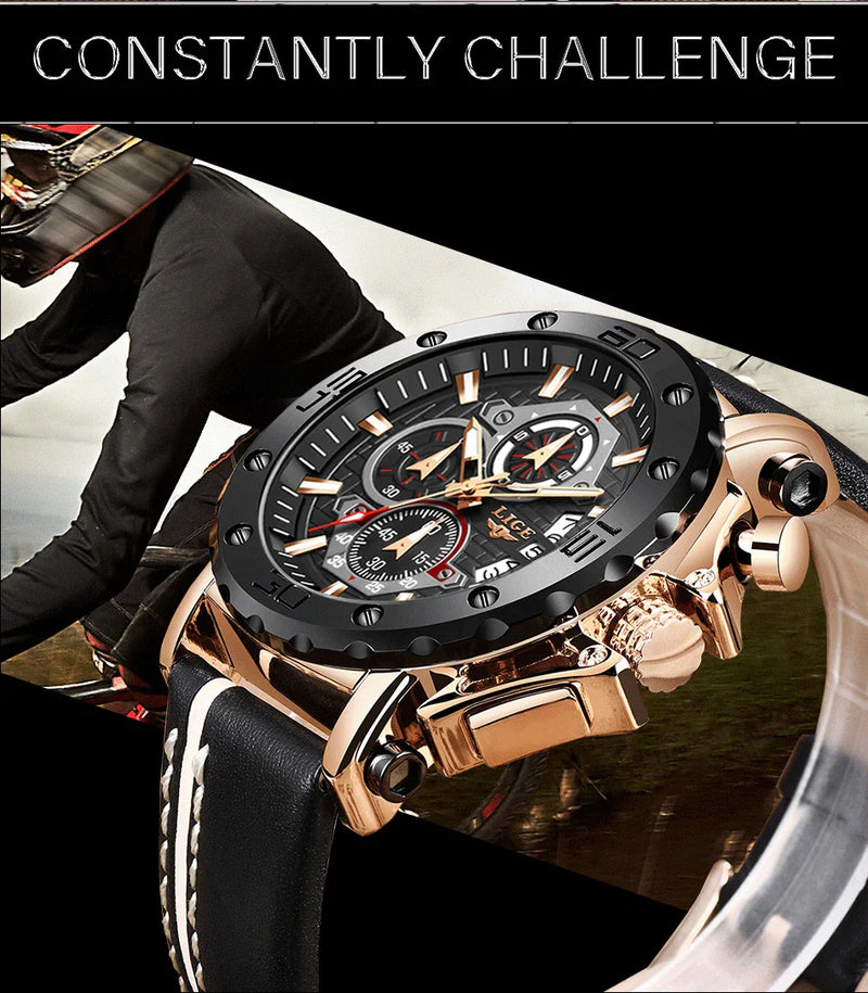 Mens Watches Top Brand Luxury Quartz Watch For Men Waterproof Sport Big
