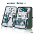 Ouriner 6-18Pcs Portable Manicure Sets Pedicure Kits Bright