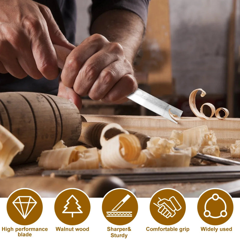 Wood Carving Tools Set with Detail Wood Carving Knife