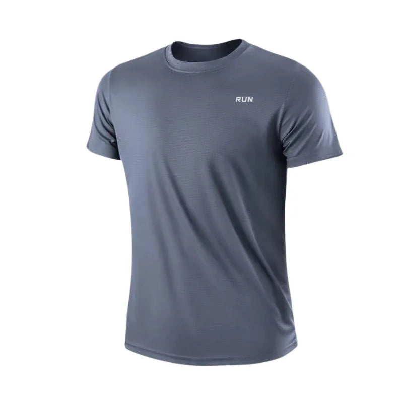 Men's Quick Dry Short Sleeve Gym Running  T-Shirt Training Exercise Gym