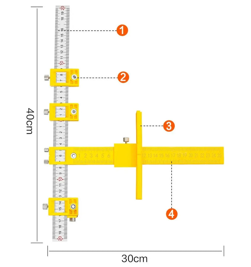 Woodworking Tools Drill Bit Hole Punch Jig Tool Center Guide