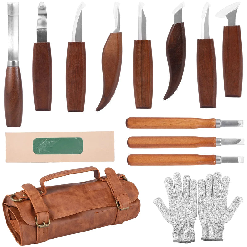 Wood Carving Tools Set with Detail Wood Carving Knife