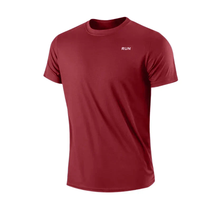 Men's Quick Dry Short Sleeve Gym Running  T-Shirt Training Exercise Gym