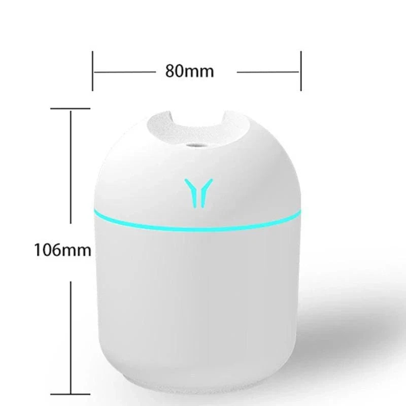 USB Mini Air Humidifier Aroma Essential Oil Diffuser For Home  with LED Color Lamp