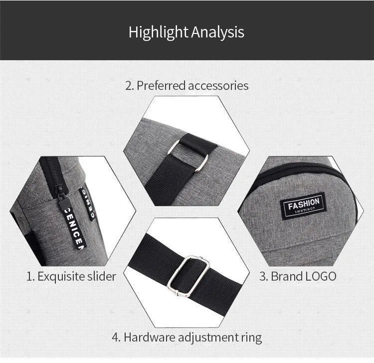 Men's Waterproof Large Bag Pack, Adjustable Strap For Outdoor Activities,