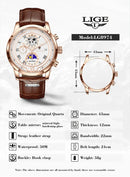 Men's Watches Waterproof Watch for Men Chronograph Fashion Quartz