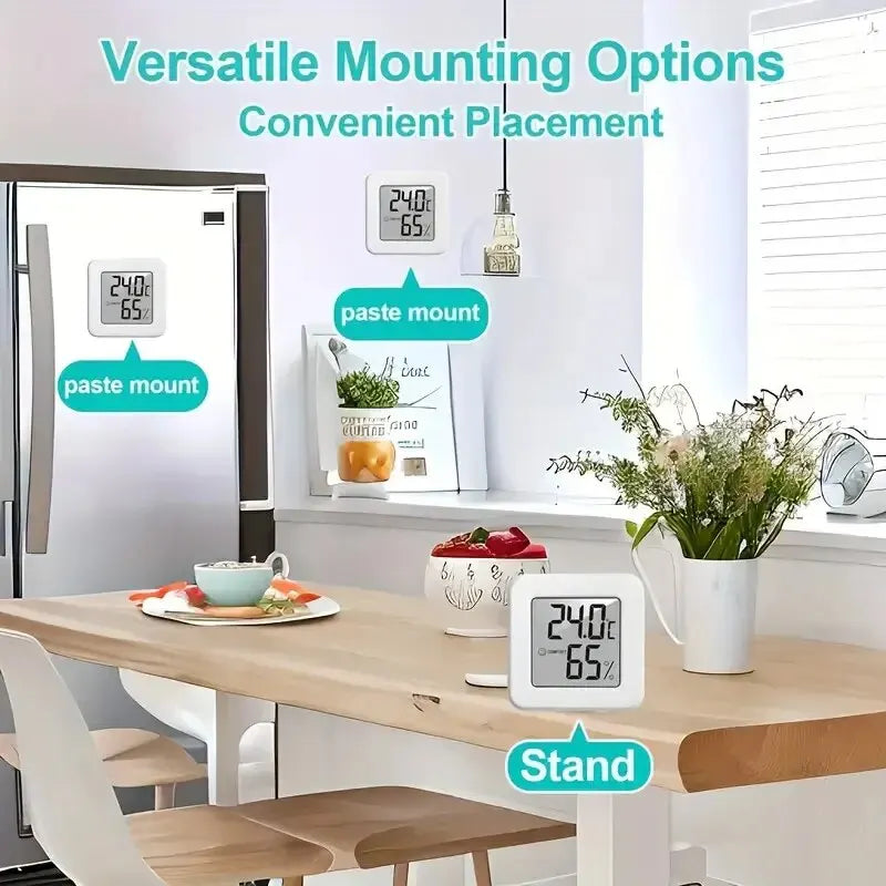 Indoor Mini Temperature and Humidity Meter Portable Electronic Digital Display
