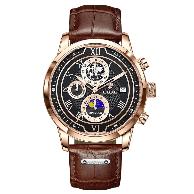 Men's Watches Waterproof Watch for Men Chronograph Fashion Quartz