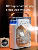 New 3 In 1 Fan AIr Conditioner Household Mini Air Cooler LED