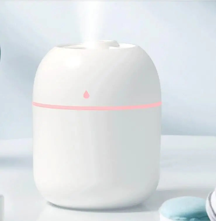 USB Mini Air Humidifier Aroma Essential Oil Diffuser For Home  with LED Color Lamp