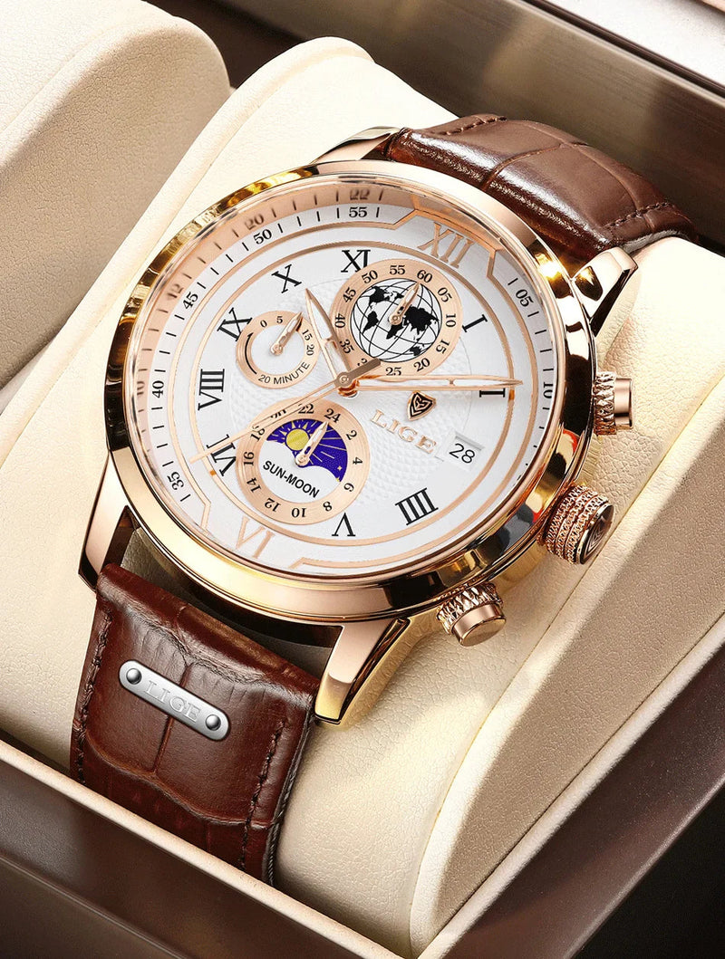 Men's Watches Waterproof Watch for Men Chronograph Fashion Quartz