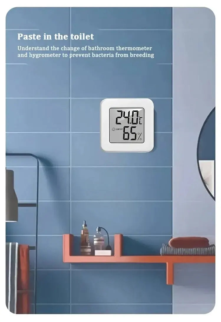 Indoor Mini Temperature and Humidity Meter Portable Electronic Digital Display