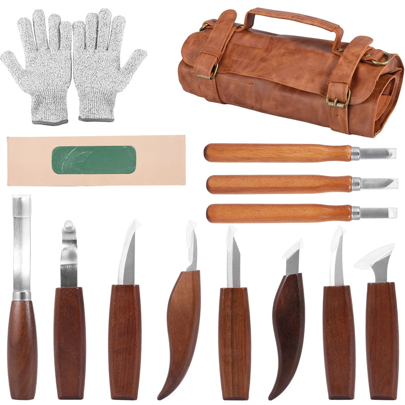 Wood Carving Tools Set with Detail Wood Carving Knife