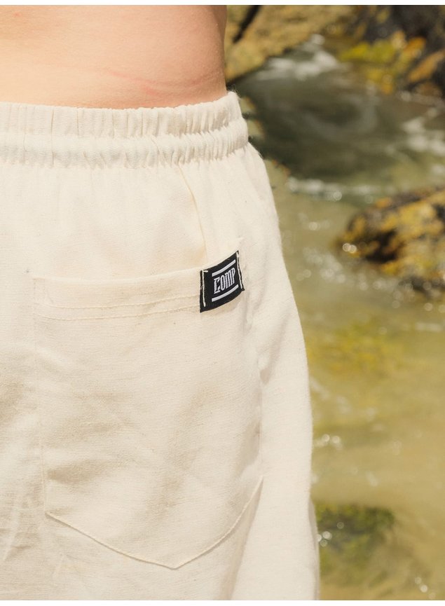 BERMUDA DE LINHO BRANCA